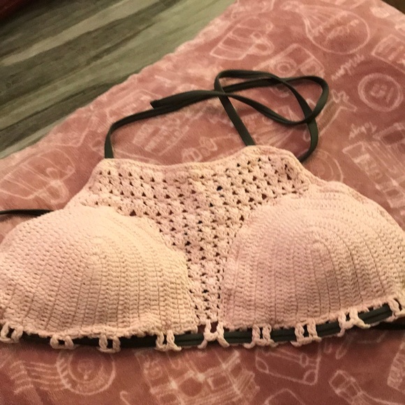 Crocheted BIKINI Top by XHILARATION - Picture 3 of 5